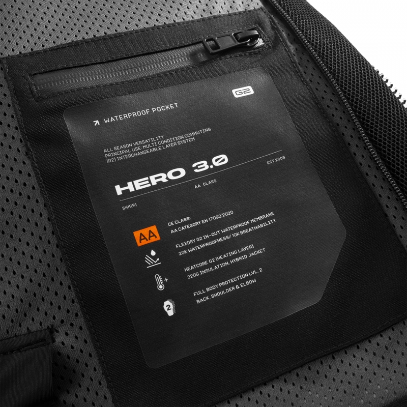 Shima Hero 3.0 motoros kabát szürke-fekete