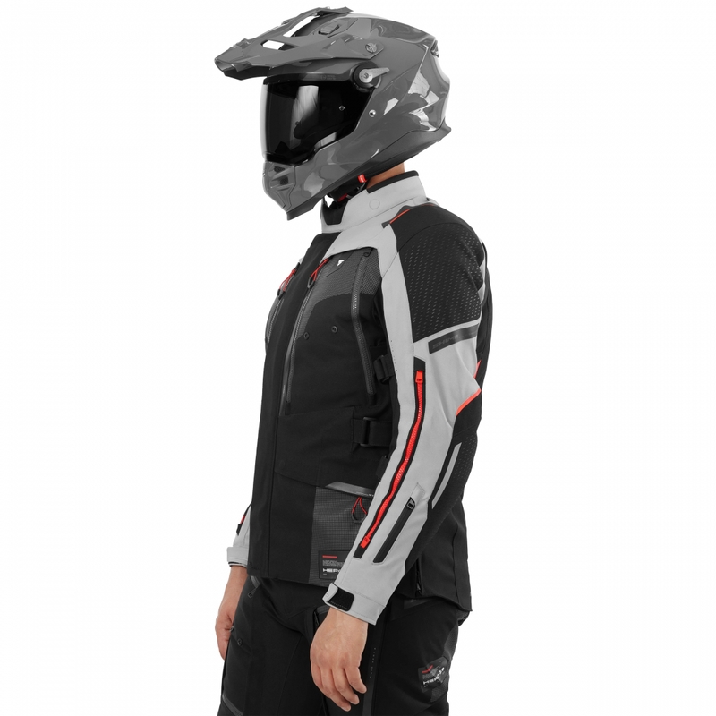 Shima Hero 3.0 motoros kabát szürke-piros