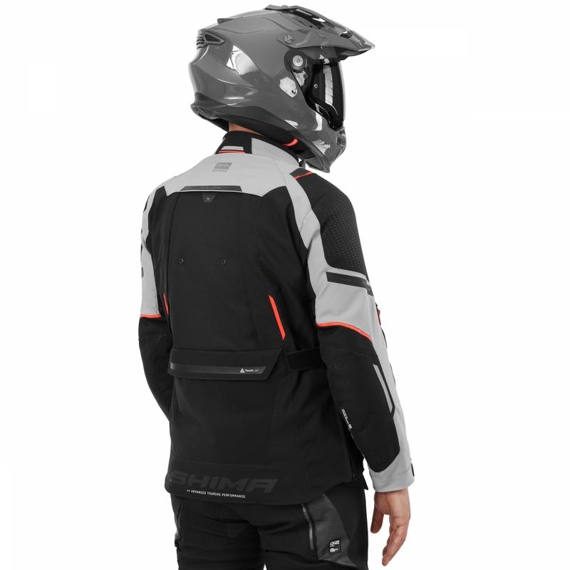 Shima Hero 3.0 motoros kabát szürke-piros