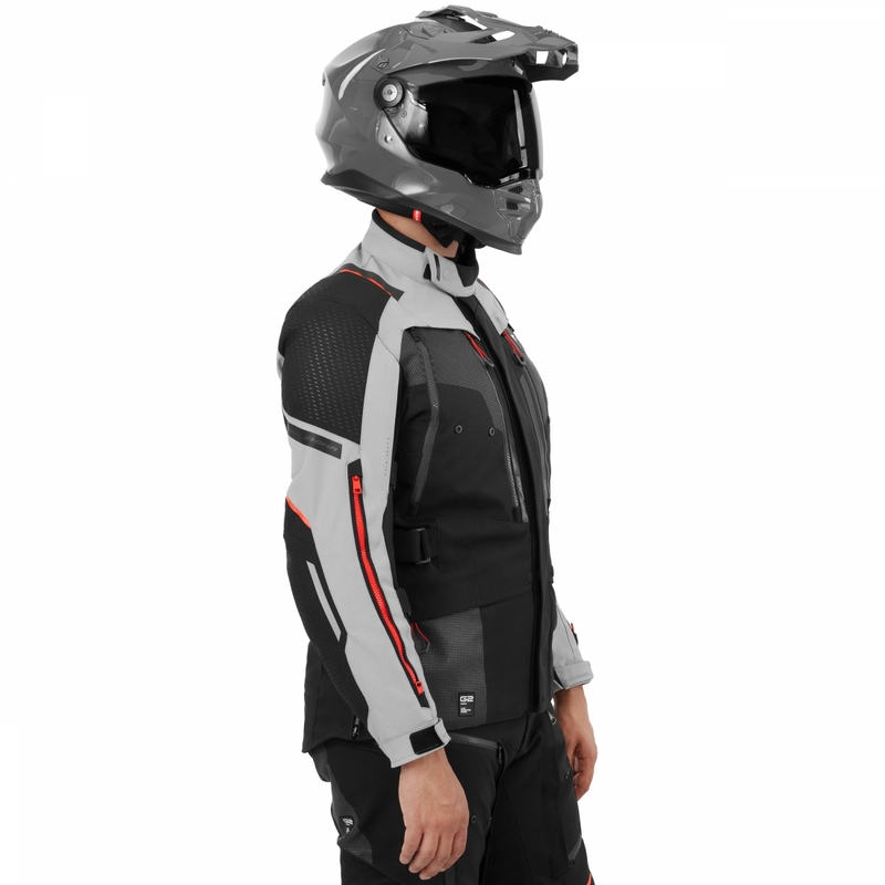 Shima Hero 3.0 motoros kabát szürke-piros