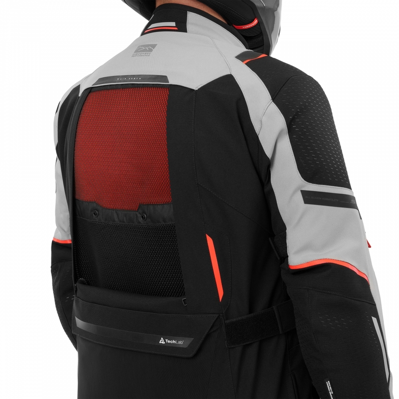 Shima Hero 3.0 motoros kabát szürke-piros