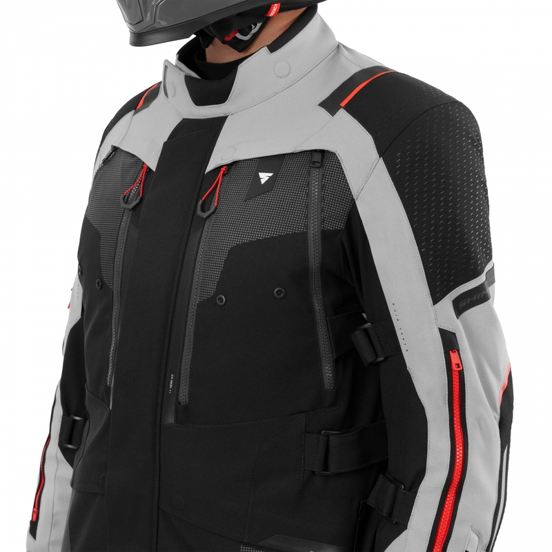 Shima Hero 3.0 motoros kabát szürke-piros