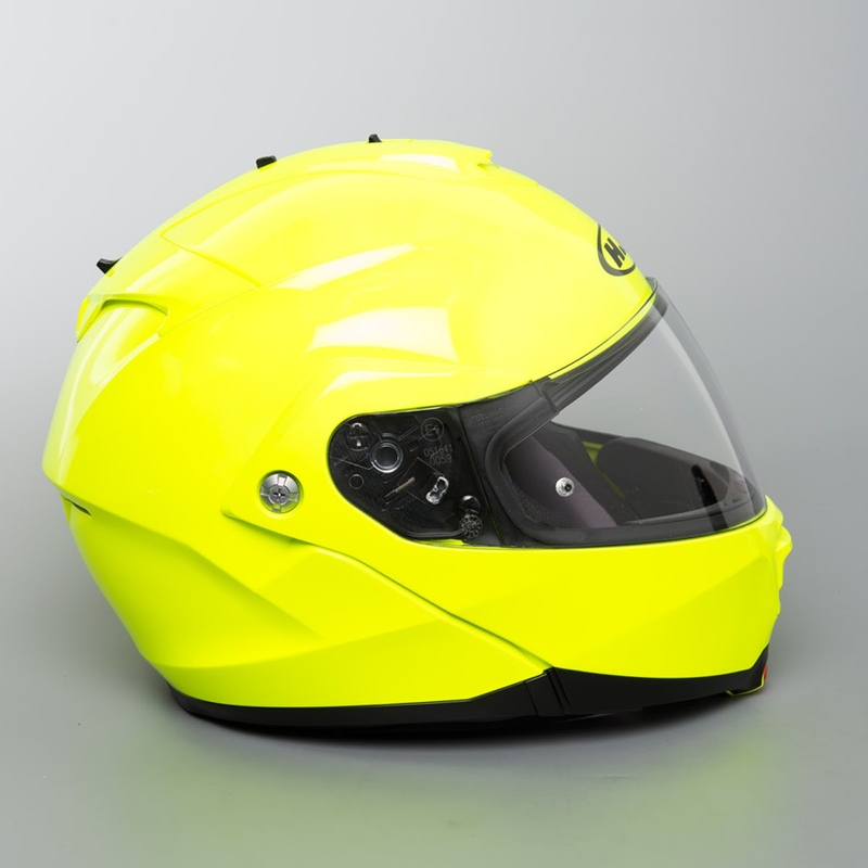 Billenő motoros sisak HJC IS-MAX II fluo zöld