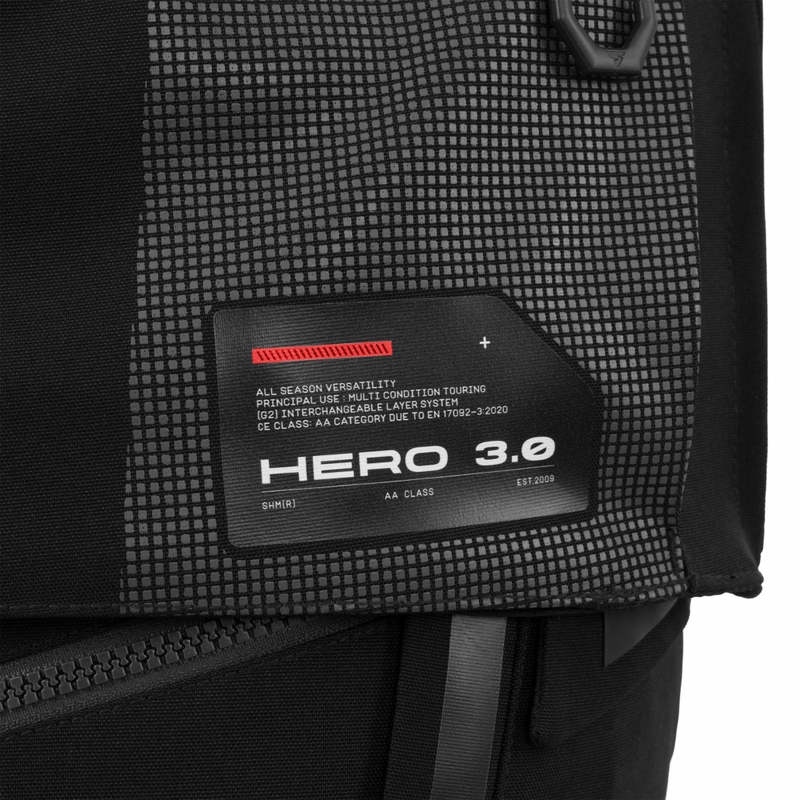 Shima Hero 3.0 motoros kabát szürke-piros