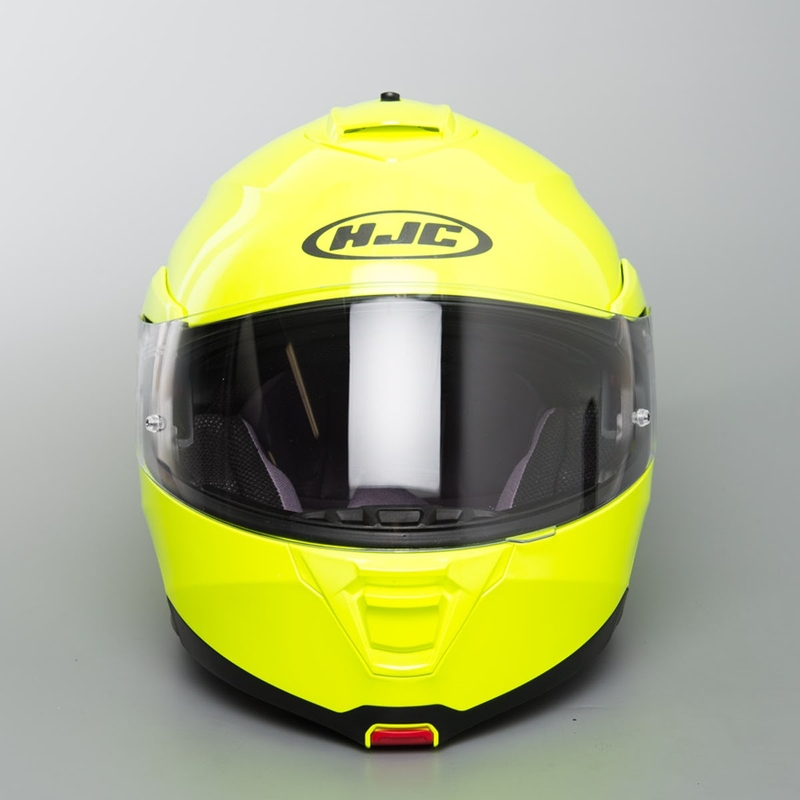 Billenő motoros sisak HJC IS-MAX II fluo zöld