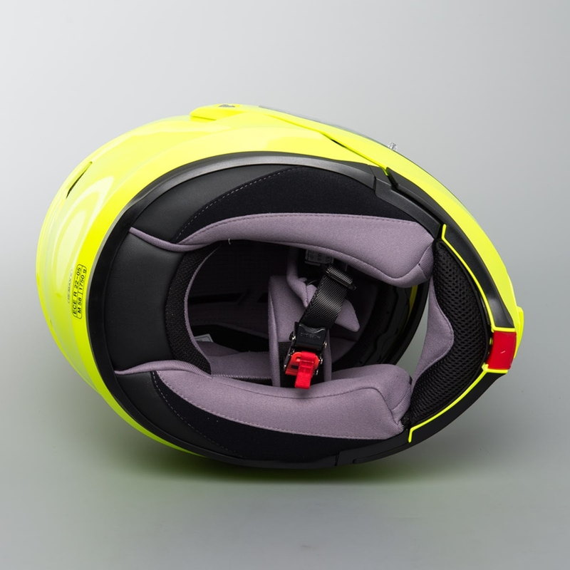Billenő motoros sisak HJC IS-MAX II fluo zöld