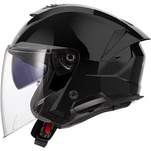 LS2 OF618 Verso II Solid nyitott motoros bukósisak fényes fekete