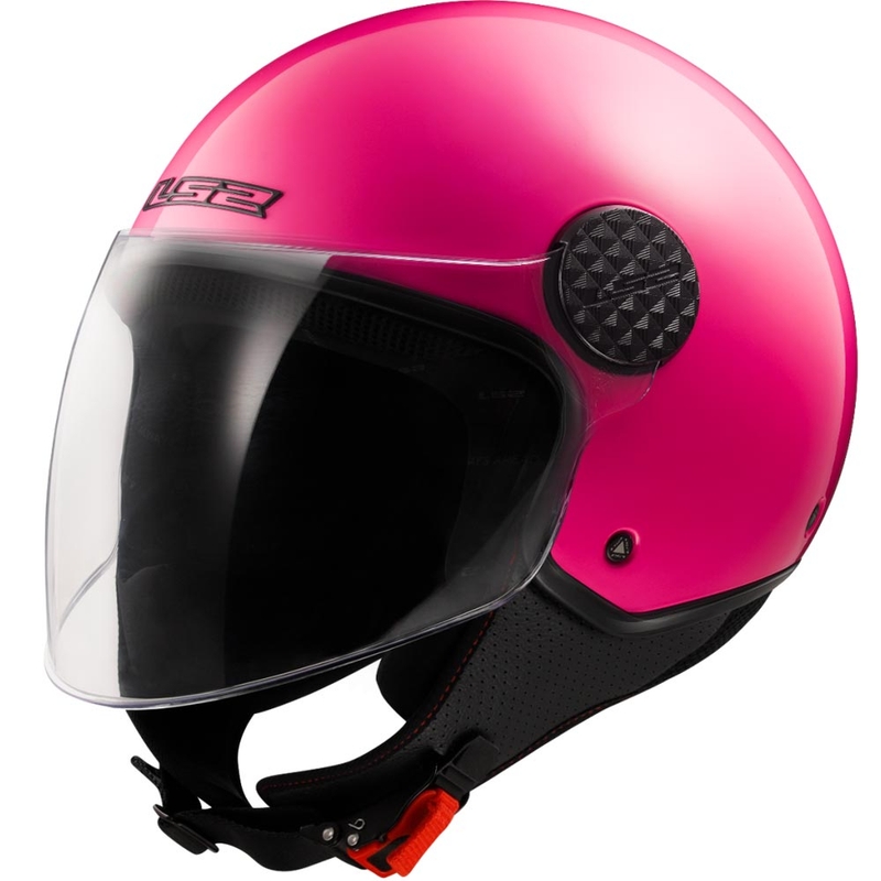 LS2 OF558 Sphere Lux II Solid nyitott motoros bukósisak fluo rózsaszín