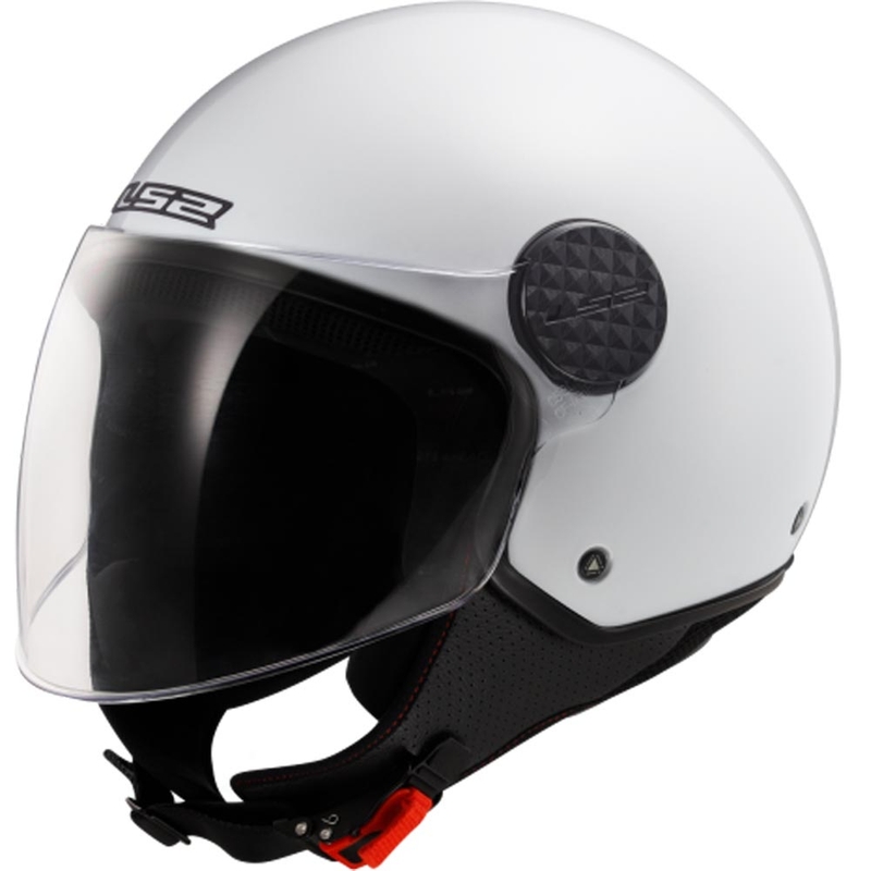 LS2 OF558 Sphere Lux II Solid nyitott motoros bukósisak fehér
