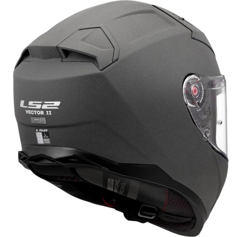 LS2 FF811 Vector II Solid concrete zárt motoros bukósisak szürke