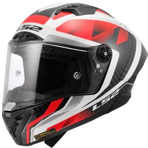 LS2 FF805 Thunder C GP Aero Raute zárt motoros bukósisak fehér-piros
