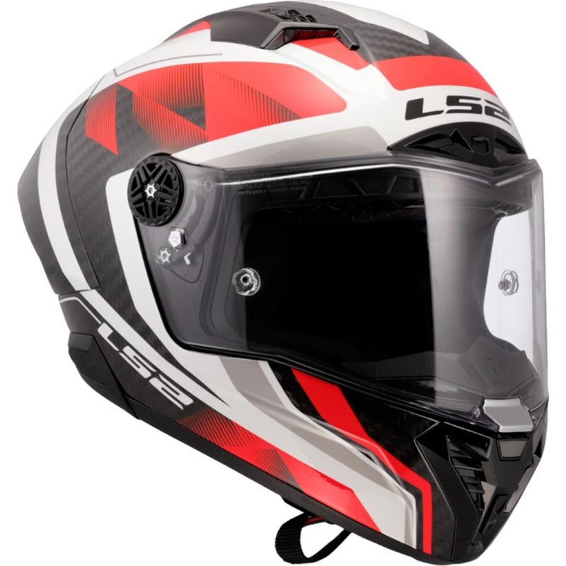 LS2 FF805 Thunder C GP Aero Raute zárt motoros bukósisak fehér-piros