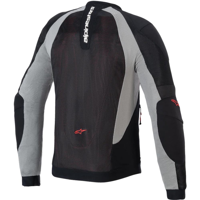 Alpinestars TROOP-AIR PRO motoros kabát fekete-világosszürke-piros
