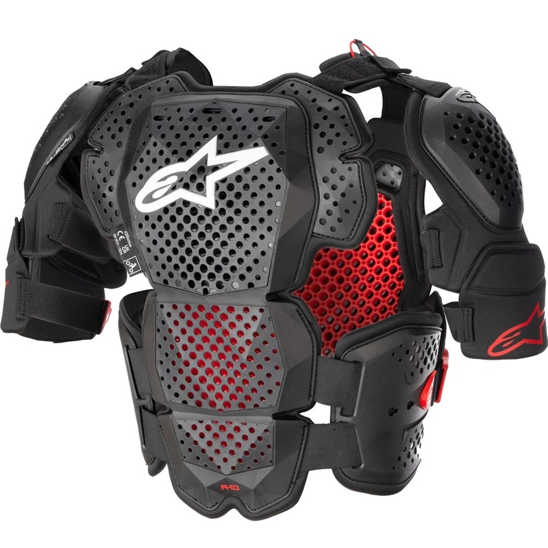 Alpinestars A-10 2 protektoring fekete-antracit-piros