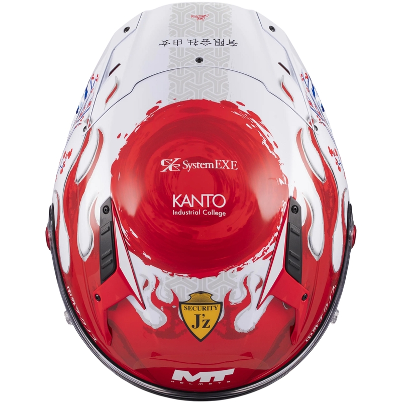 MT KRE + S Yamanaka A5 zárt motoros bukósisak piros-fehér