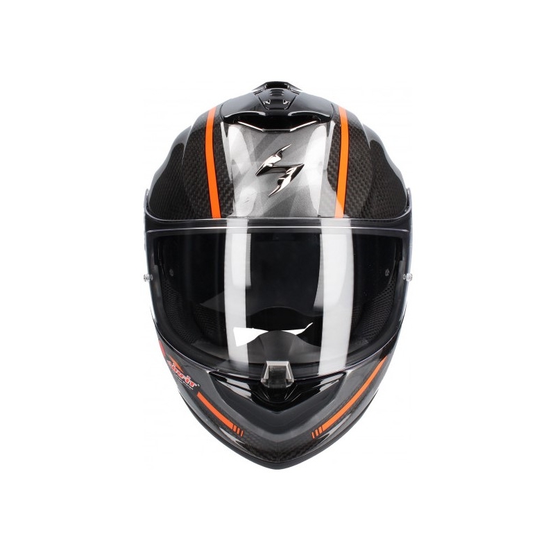 Integrált sisak Scorpion EXO-1400 Carbon Air Grand fekete-narancs
