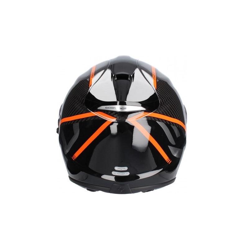 Integrált sisak Scorpion EXO-1400 Carbon Air Grand fekete-narancs
