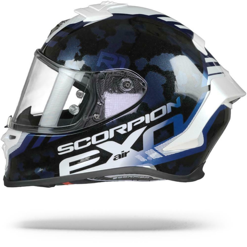 Beépített sisak Scorpion EXO-R1 Air Ogi fekete-fehér-kék