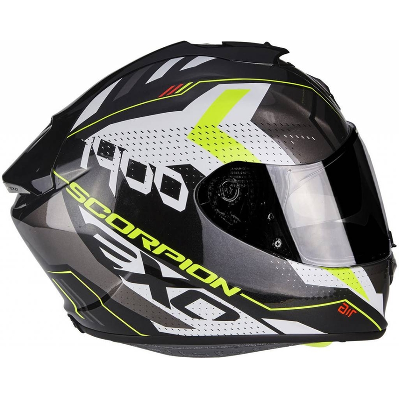 Integrált motoros sisak Scorpion Exo-1400 Air póló fekete-fluo sárga akció kiárusítás