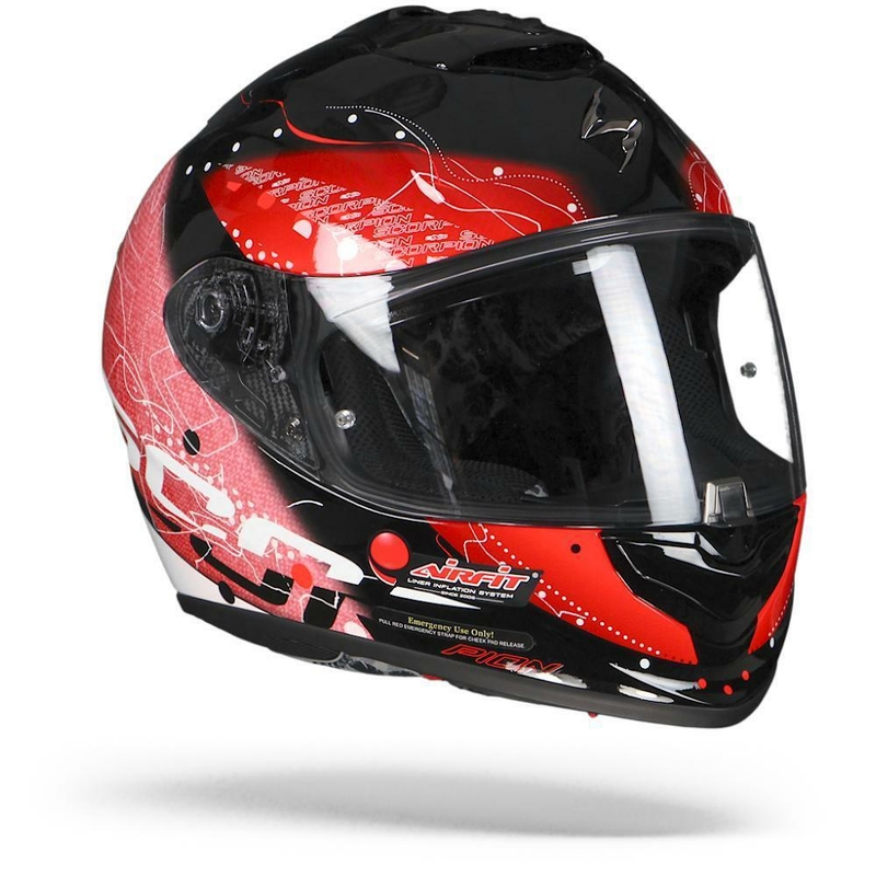 Integrált sisak Scorpion EXO-1400 Air Classy fekete-piros