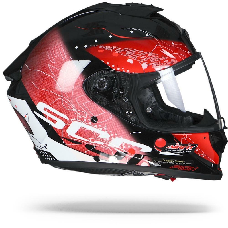 Integrált sisak Scorpion EXO-1400 Air Classy fekete-piros