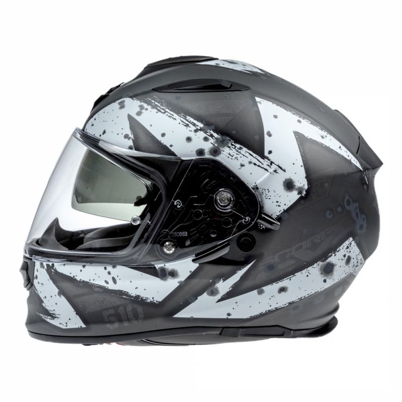 Integrált sisak Scorpion EXO-510 Air Marcus fekete matt-ezüst-fehér