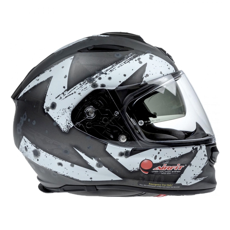 Integrált sisak Scorpion EXO-510 Air Marcus fekete matt-ezüst-fehér