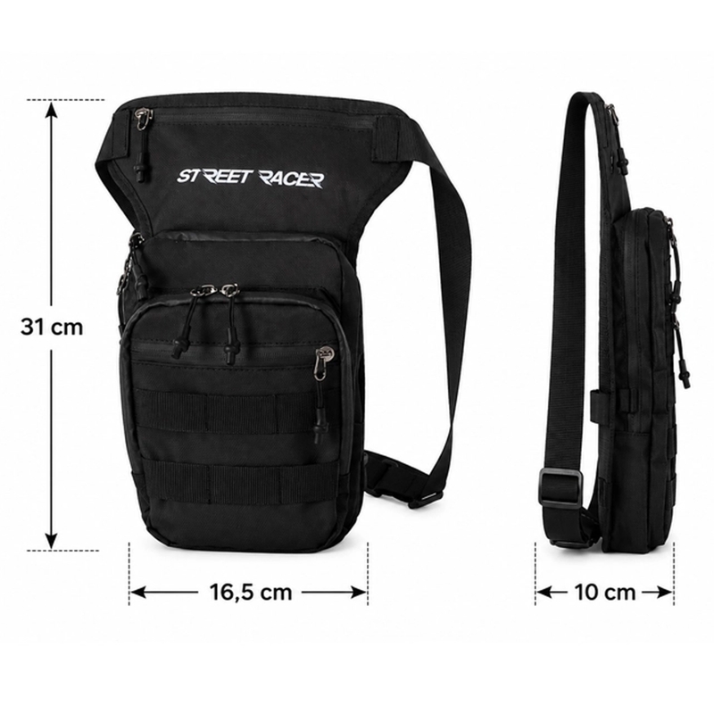 Street Racer Embrace combtáska fekete 5 l