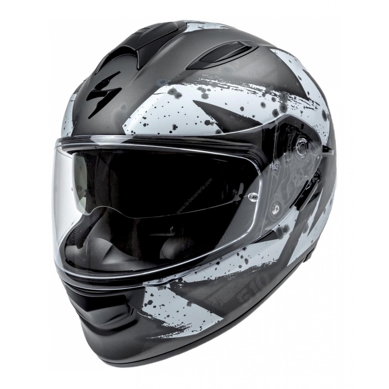 Integrált sisak Scorpion EXO-510 Air Marcus fekete matt-ezüst-fehér
