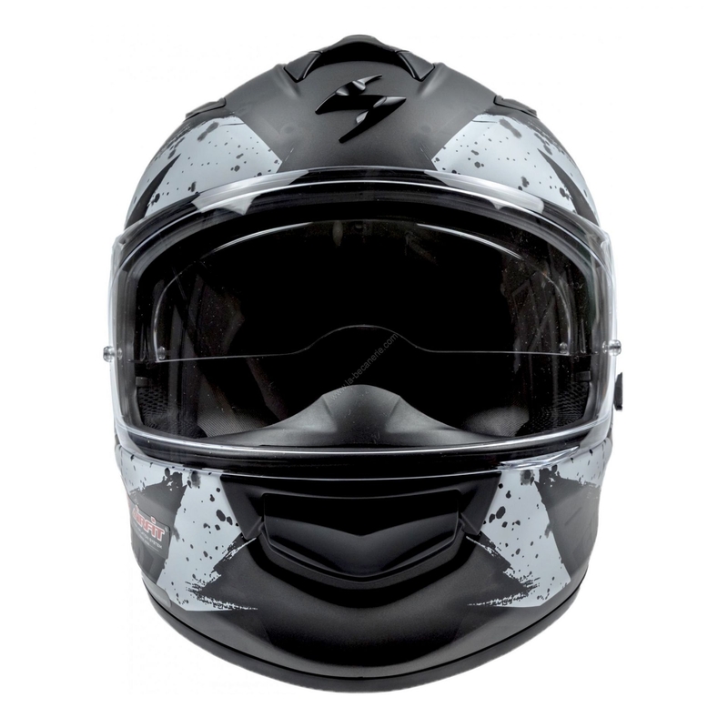 Integrált sisak Scorpion EXO-510 Air Marcus fekete matt-ezüst-fehér