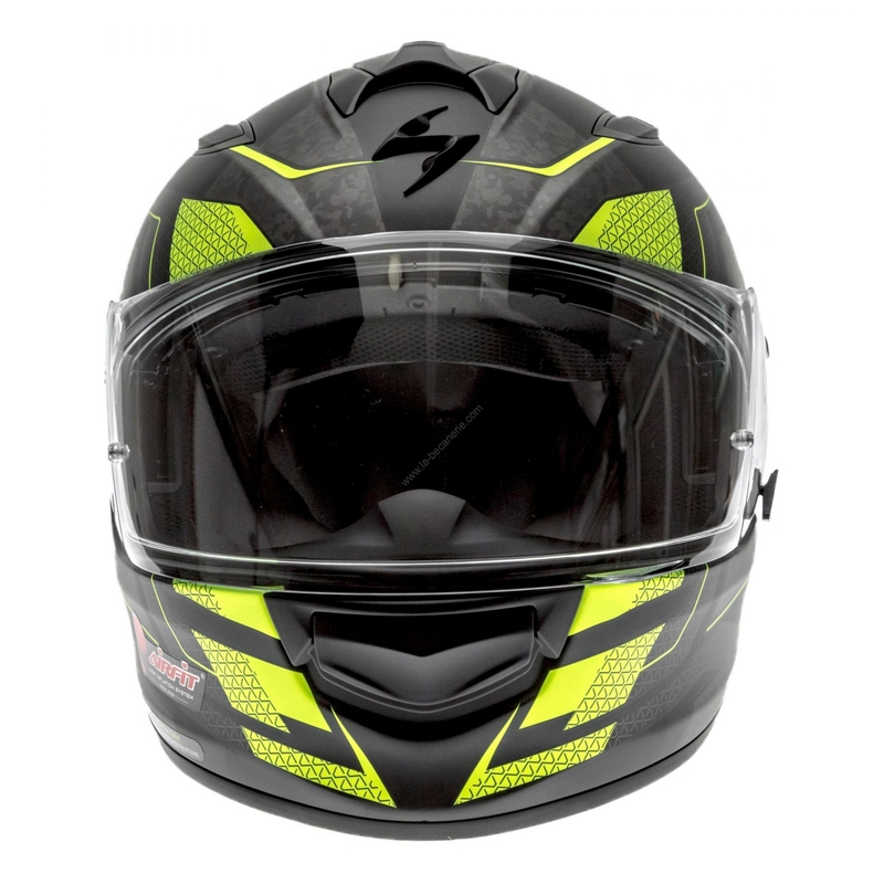 Beépített motoros sisak Scorpion EXO-510 Air Galva fekete matt-sárga eladó kiárusítás