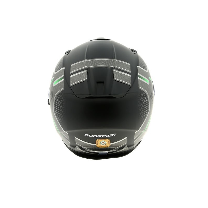 Beépített motoros sisak Scorpion EXO-510 Air Route fekete matt-zöld