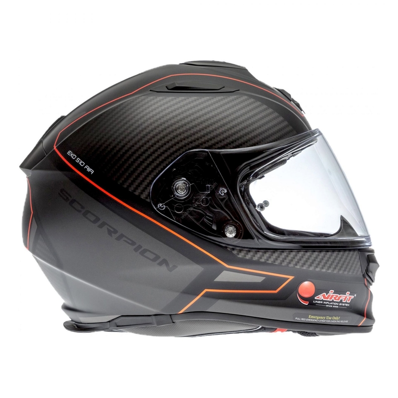 Beépített sisak Scorpion EXO-510 Air Frame fekete-piros