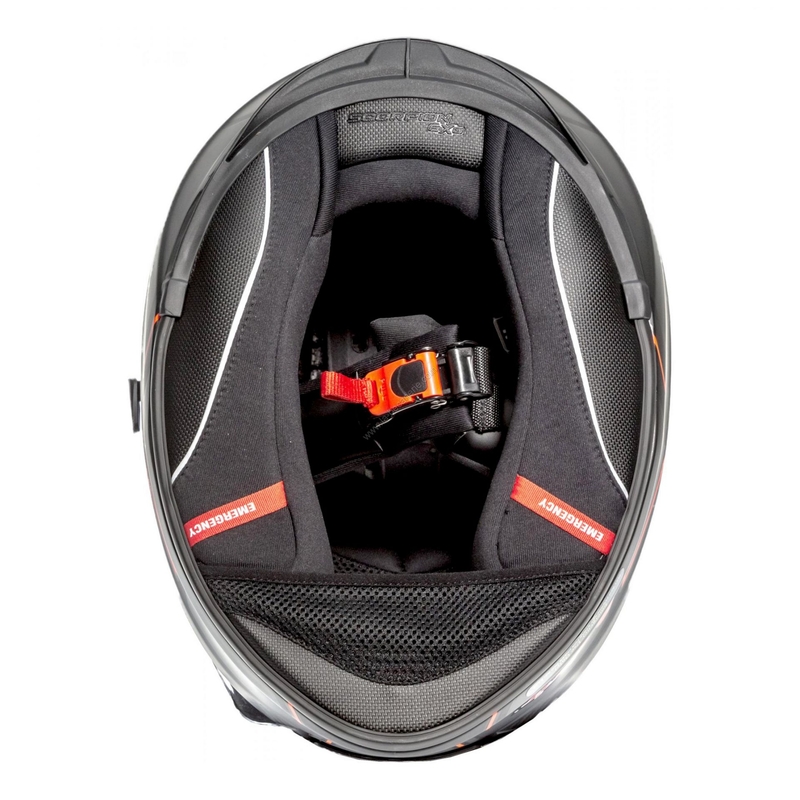 Beépített sisak Scorpion EXO-510 Air Frame fekete-piros