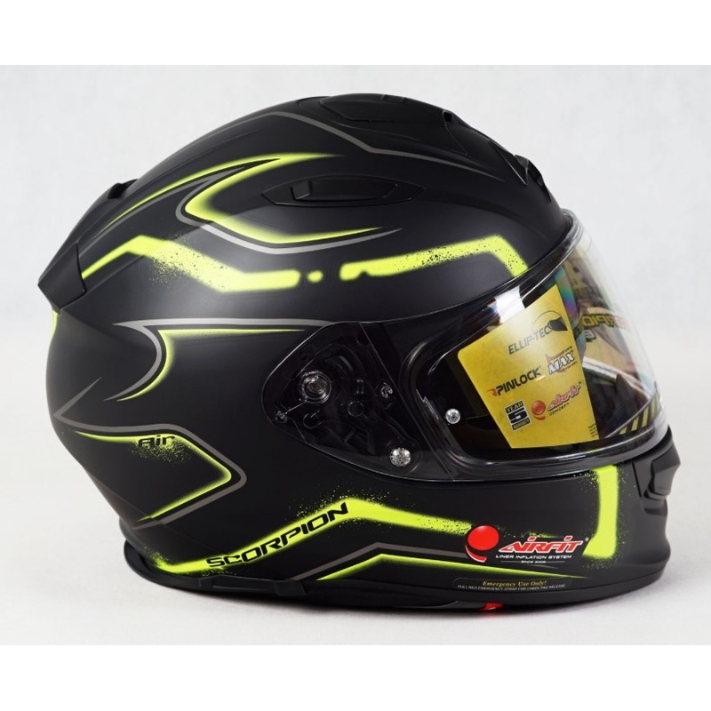 Integrált sisak Scorpion EXO-510 Air Radium fekete-fluo sárga