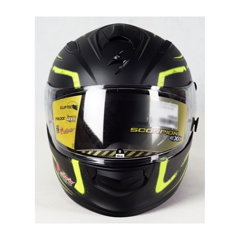Integrált sisak Scorpion EXO-510 Air Radium fekete-fluo sárga