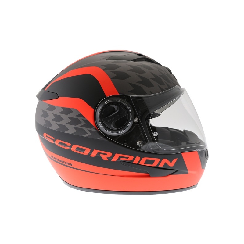 Integrált sisak Scorpion EXO-490 Genesi fekete matt-fluo piros eladó kiárusítás