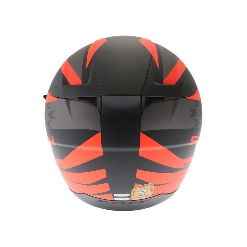Integrált sisak Scorpion EXO-490 Genesi fekete matt-fluo piros eladó kiárusítás
