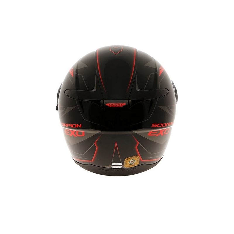 Integrált sisak Scorpion EXO-490 Nova fekete-piros
