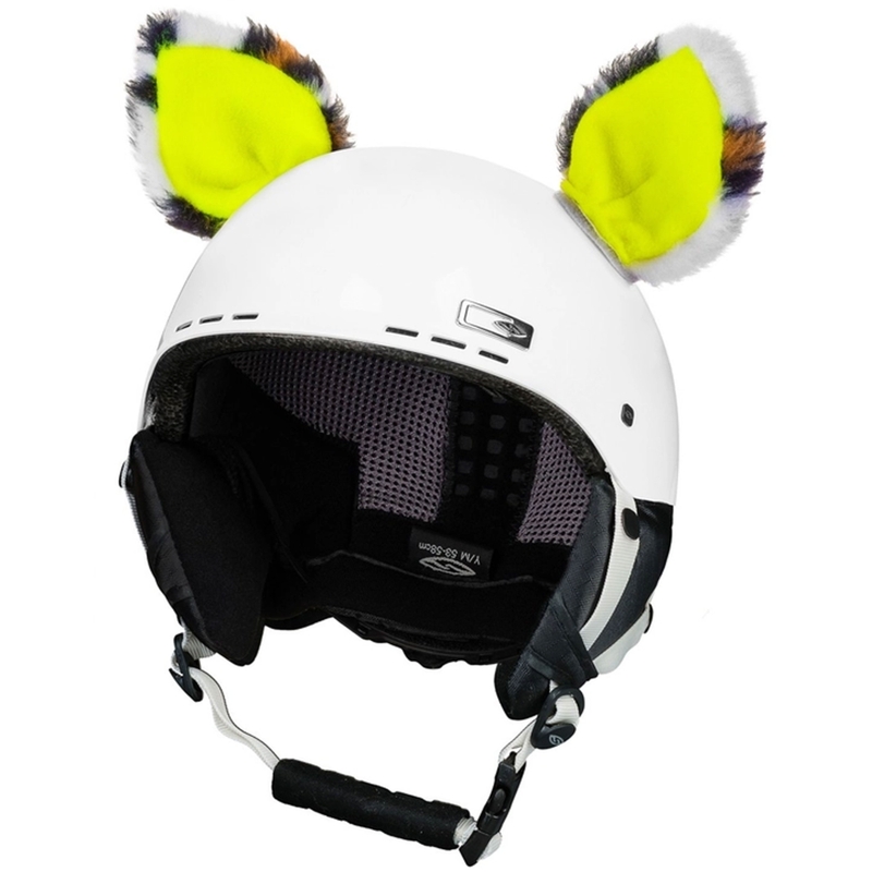 Crazy Ears Macska sisakfülek neon sárga