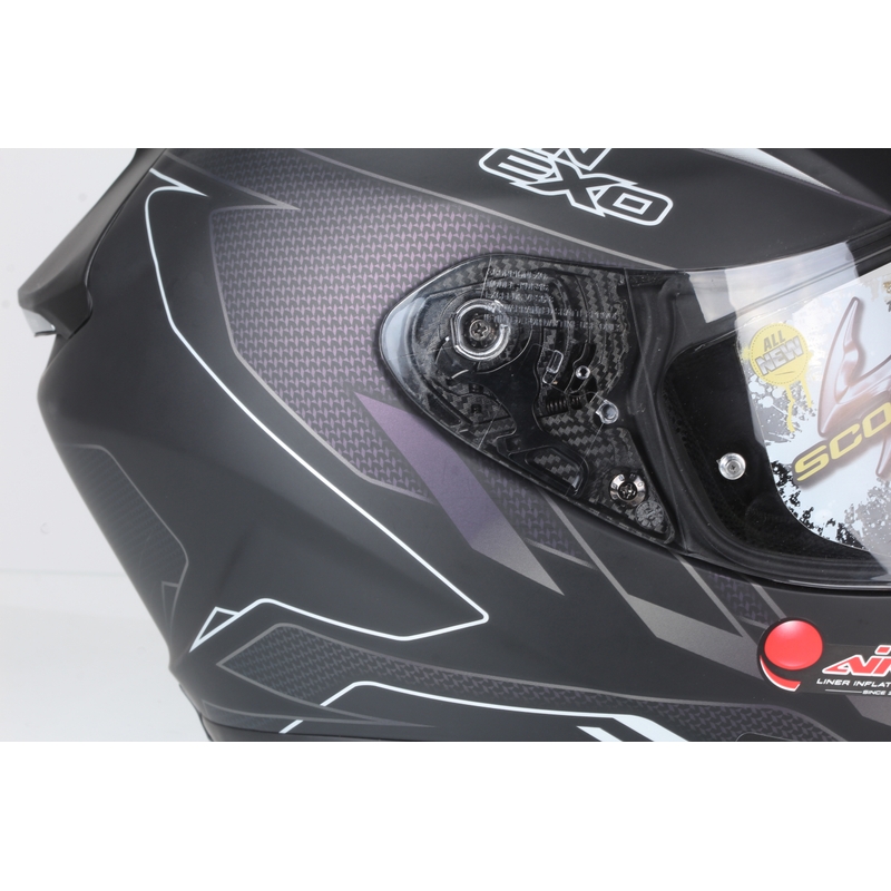 Integral Helmet Scorpion Exo-1400 Air Cup Chameleon Fekete Matt-Ezüst Akció kiárusítás