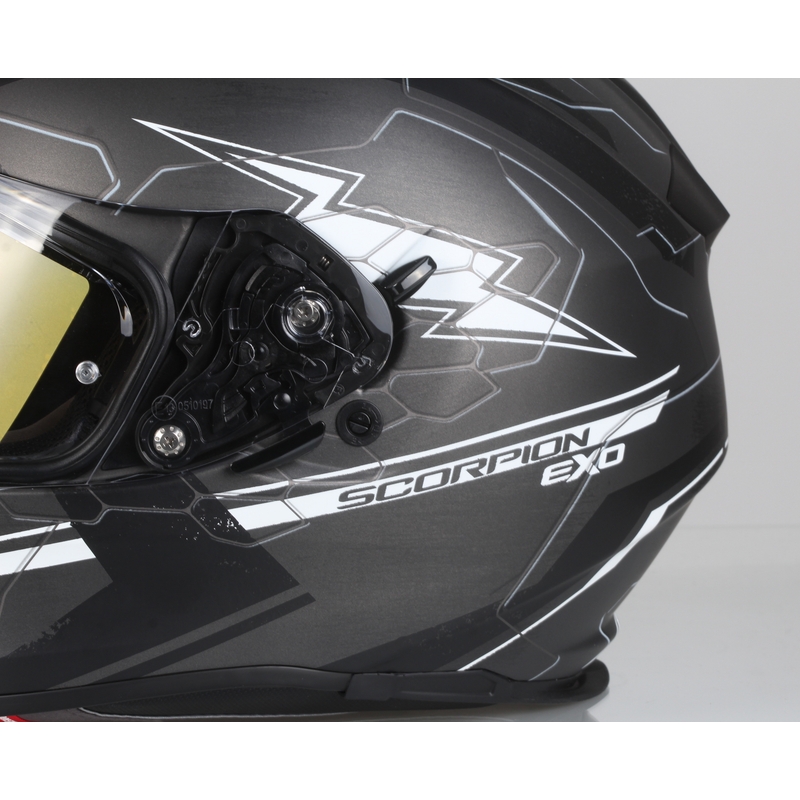 Integrált sisak Scorpion EXO-510 Air Cross fekete-szürke-fehér akció kiárusítás
