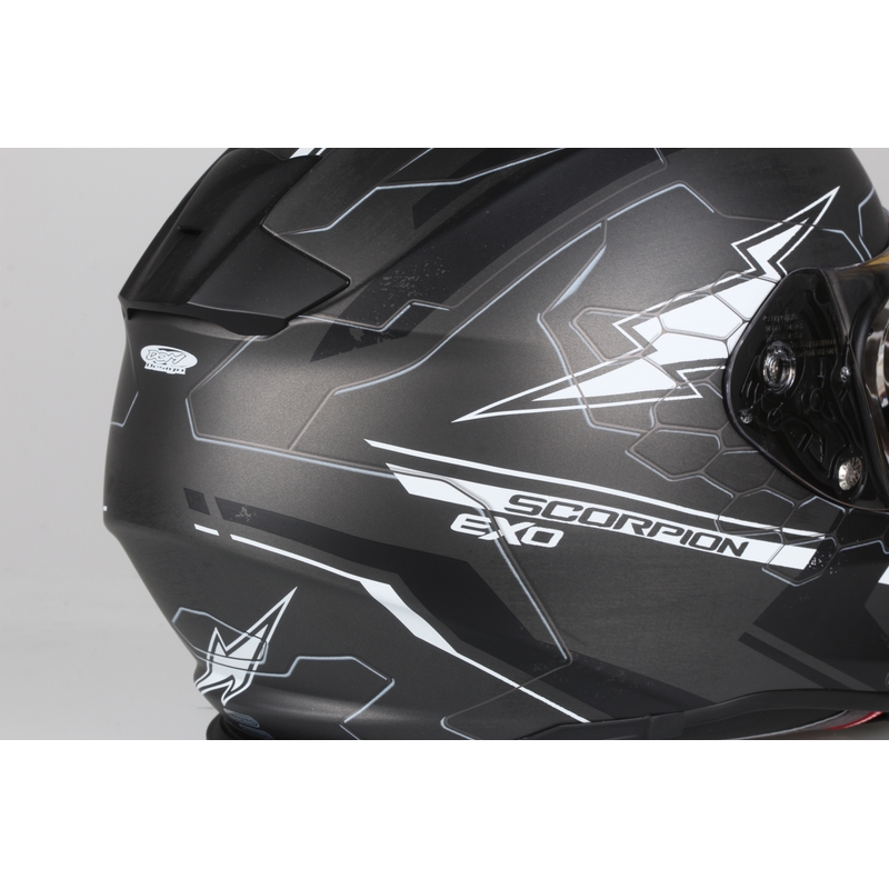 Integrált sisak Scorpion EXO-510 Air Cross fekete-szürke-fehér akció kiárusítás