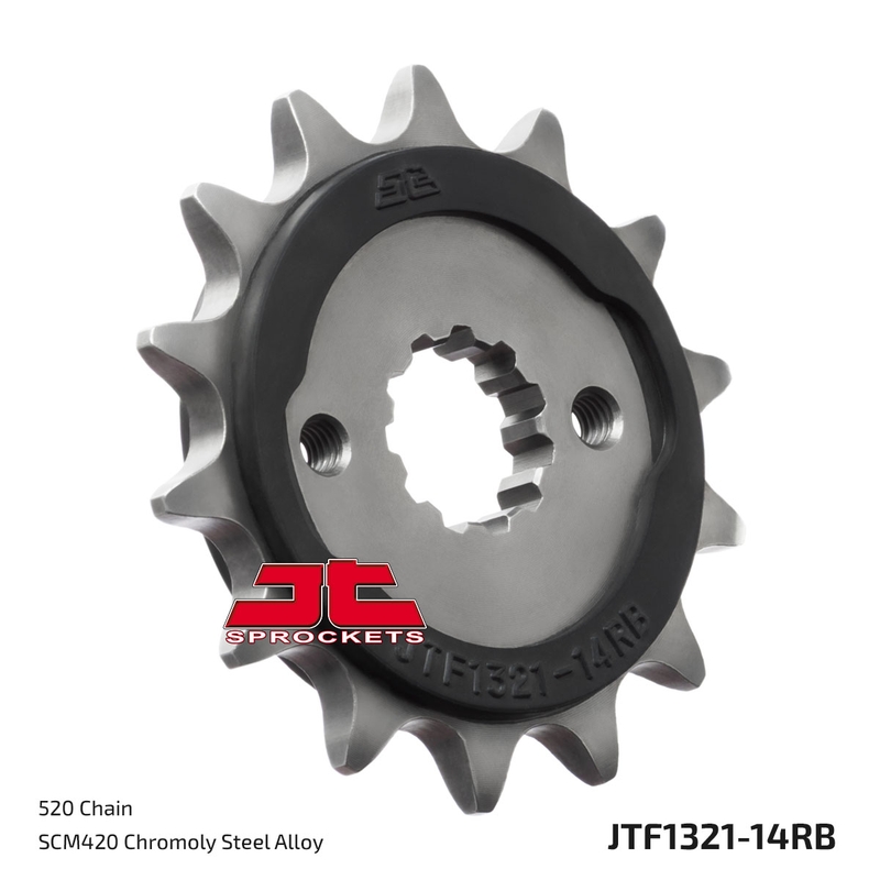 Első lánckerék JT 14 fogak,520 rubber cushioned