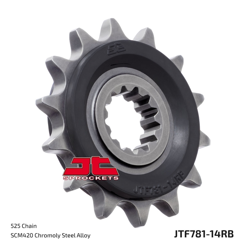Első lánckerék JT 14 fogak,525 rubber cushioned