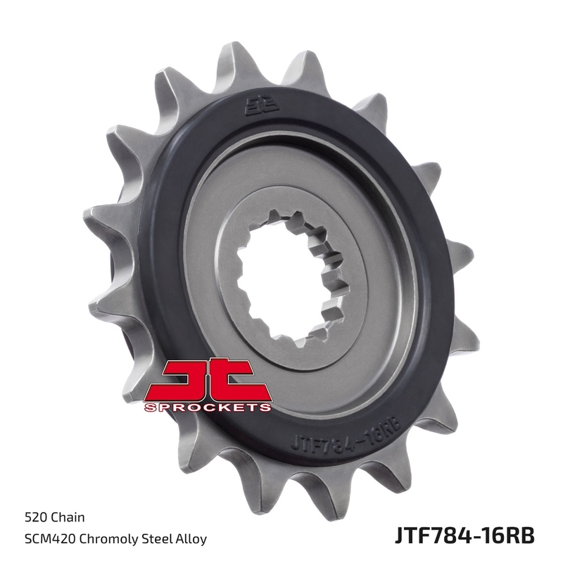 Első lánckerék JT 16 fogak,520 rubber cushioned