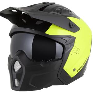 Modulární helma na motorku Cassida Cross Country Dual fluo žluto-černá