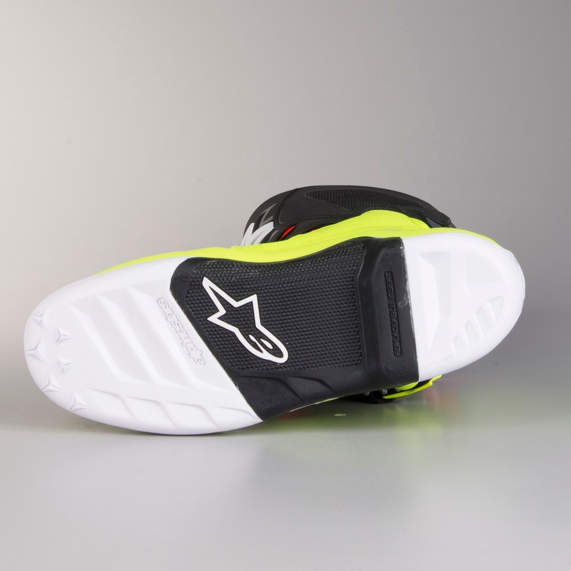 Alpinestars Tech 7 motorkerékpár csizma piros-fluo sárga