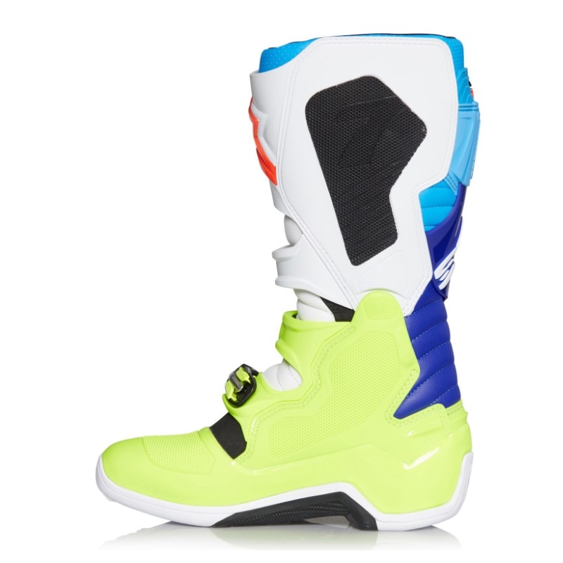 Alpinestars Tech 7 motorkerékpár csizma sárga-fehér-kék-piros-fekete
