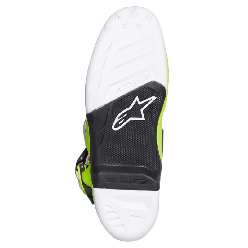 Alpinestars Tech 7 motorkerékpár csizma sárga-fehér-kék-piros-fekete